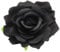 sourcing map 1 Pcs Rose Flower Hair Clips 4 Inch Flower Hair Pins Flower Brooch for Women Hair Accessories Black