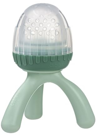 b.box Futterspender für frische Lebensmittel aus Silikon, Stativ-Design, einfach für Baby zu halten, perfekt für frische oder gefrorene Lebensmittel, Kappe für unterwegs, ab 4 Monaten (Salbei)