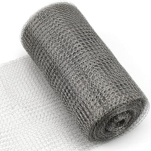 BHSDZX Grillage anti-rats et rongeurs - 200 mm x 4 m - Rouleau de maille métallique fine en acier inoxydable - Pour la maison et le jardin