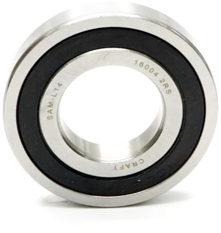 Parts and Parts Rillenkugellager 16004 2RS, 20x42x8mm, DIN 625 ISO 15, Hochgeschwindigkeits-Radiallager, reibungsarm, leichtgängig, ideal für Fahrzeuggetriebe und Industriemaschinen