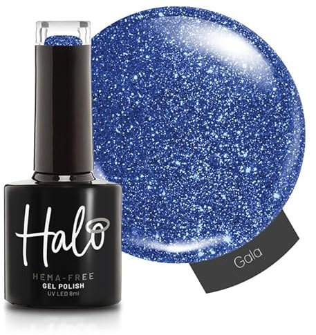 Halo Gel Polish 8ml - Gala. UV/LED Gel Nail Polish, Long Lasting & Easy To Apply. Nail Art Colours For Manicure & Pedicure. Gel Polish For Professional & Home Use.