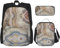 WURTON Onyx Stone Blassblauer Druck, trendiger Rucksack, Tasche, Lunchbox und Federmäppchen, 3-in-1, verstellbares Rucksack-Set