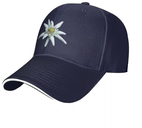 CIZIEOE Baseballmütze Basecap Alpine Edelweiß Cap Baseball Cap Strandhut Hüte für Damen Herren