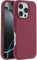 OtterBox Symmetry Series Cactus Leather MagSafe Case for iPhone 16 Pro, Shockproof, Drop proof, Protective Thin Case, 3x Tested to Military Standard, Red
