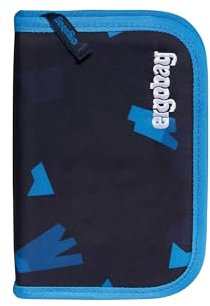 ergobag Federmäppchen Set 22-teilig, Lyra Buntstifte, Stundenplan-Fach, Kleingeld Fach, Lineal VerfolgBärjagd - Dunkelblau