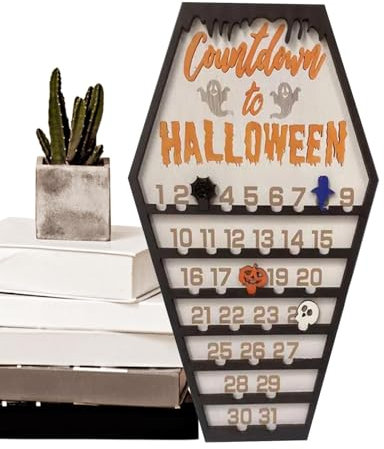 Countdown bis Halloween – Kinder Erwachsene Urlaub Adventskalender Countdown Kalender Dekoration | Interaktives Urlaubsspielzeug Adventskalender Countdown Kalender Halloween Dekor