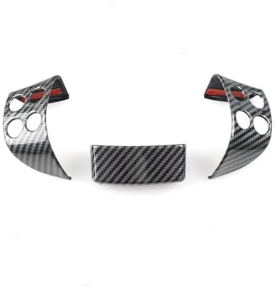 Interni Auto Accessori Per VW Per Golf 5 MK5 Per Passat B6 Jetta MK5 Per Tiguan 3 Pezzi Auto-styling ABS Struttura In Fibra Carbonio Interni Volante Pannello Copertura Trim Adesivo Auto Trim