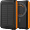 ToughTested ROC 5 Solar Power Bank 5000mAh, MagSafe Compatible Wireless Charger for iPhone 15/14/13, QC3.0 USB-C PD20W, IP54 Rugged Outdoor Battery with 5-Year Warranty for Travel, Camping