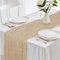 Chemin de Table 90 x 400 cm Chemin de Table Gaze de Coton Style Boho Chemin de Table Mousseline pour Mariage, fête Anniversaire Décor (Beige)
