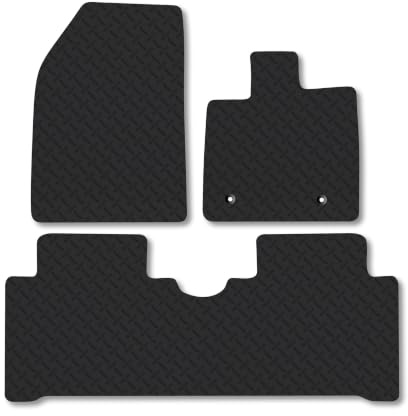 BYD Atto 3 (2022-2025) 5mm Rubber Car Mats | Heavy Duty Rubber Tailored Fit Floor Mats Full Coverage Durable Waterproof Accessories Easy Clean Anti Slip Made in the UK