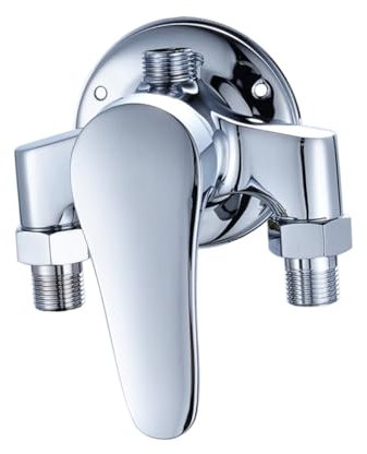 OSALADI Kupferarmatur Mischbatterie Für Badewanne Wandmontage Duscharmaturen Mit Rostschutz Silber