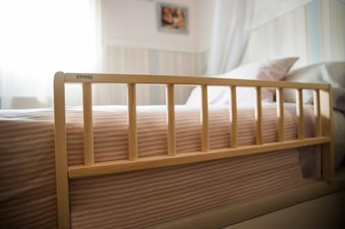 Ethos Wood Barrera de Cama Montessori – Madera Natural – Seguridad Infantil – 90x36 cm – Hecho en España Envio Prime