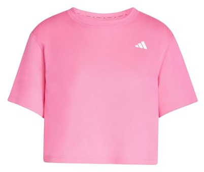 adidas Women's Train Essentials Boxy Workout Tee, Lucid Pink, XXL