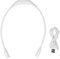 Glomora Hals Light USB wiederaufladbar, 3 Helligkeitsstufen 360 ° LED -Hals -Leselampe Tragbares Bieger Arm Hals Light zum Lesen von Stricken Crochet Camping Reparatur (Weiß)