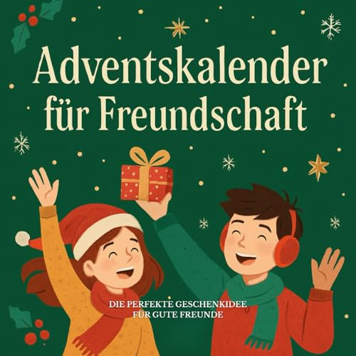 Adventskalender für Freundschaft: Ein Adventskalender-Buch mit Fragen, Zitaten und Aktivitäten für Freunde. Die perfekte Geschenkidee für gute Freunde.