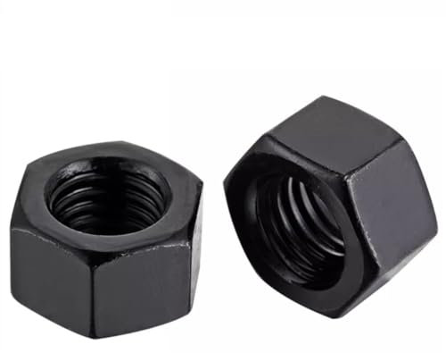Rummyluck M20-1.5mm Sechskantmuttern aus Klasse 8 Kohlenstoffstahl Sechskant-Sicherungsmuttern für Bolzen und Schrauben (5 Stück)