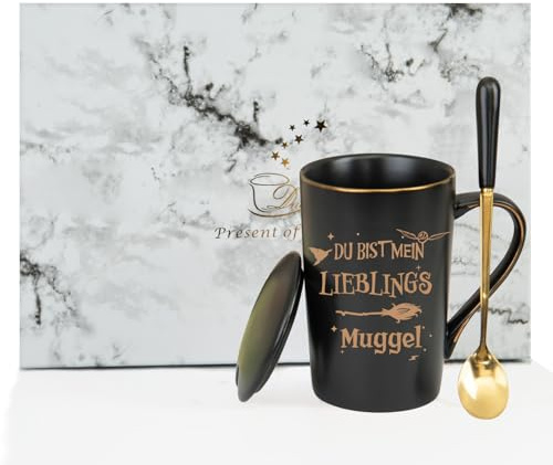 Verdaxis Lustige Harry Geschenke Tasse für Frauen Männer, Du bist mein Lieblings Muggel, Tasse mit Spruch Weihnachtsgeschenke für Freunde Freundin, Kaffeetasse Geburtstagsgeschenk für Freundin, 400ml