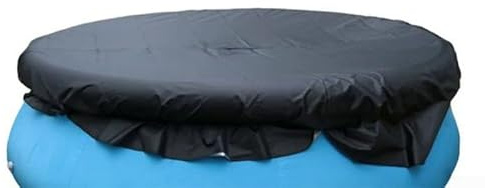 Bâche de protection ronde pour piscine hors sol Noir 2,45 m