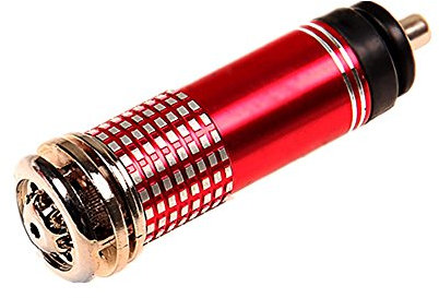 SOROPIN Mini Car Oxygen Bar, Air Purifier Auto Car Fresh Air Ionic Purifier Oxygen Bar Ozone Ionizer Cleaner,12V.Red