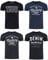 MUSTANG Tshirt Herren Baumwolle Regular Fit 4er Pack Set Rundhals Kurzarm Sommer Tee Shirt Logoprint, Größe:3XL, Farbe:Farbmix (P5)