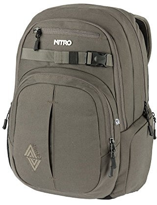Nitro Chase Rucksack, Schulrucksack mit Organizer, Schoolbag, Daypack mit 17 Zoll Laptopfach, Waxed Lizard, 35L