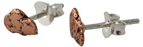 Starborn Sterling Silber Ohrstecker mit Kupfer Nuggets
