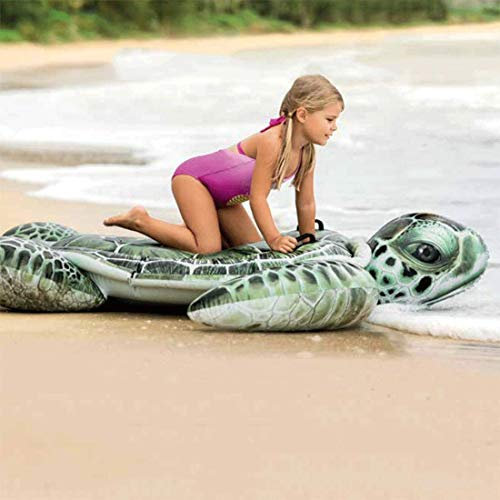 Piscina, tappetino gonfiabile per l'acqua Protezione ambientale per bambini Anello da nuoto in PVC Grande tartaruga Equitazione Gonfiabile galleggiante Fila per bambini e adulti Acqua Nuoto Sedile per