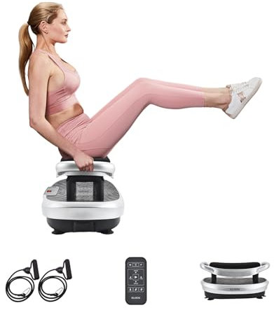 EILISON Elite rüttelplatte - ganzkörpertraining vibrationsplattform w / Loop Bands - Home Fitness-trainingsgeräte für Weight Loss, Toning, Wellness, fit Massage