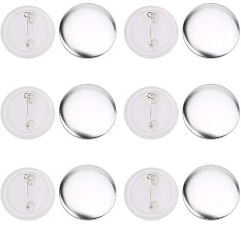 Sheens 100 Juegos de Piezas de botón de Pin de Insignia de 37 mm Suministros de fabricación de Insignias para Manualidades de Bricolaje y Actividades de Manualidades de Papel para niños