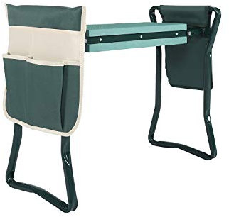 Ambientehome Knie- und Gartenstuhl/hocker mit Seitentasche Kniebank, grün