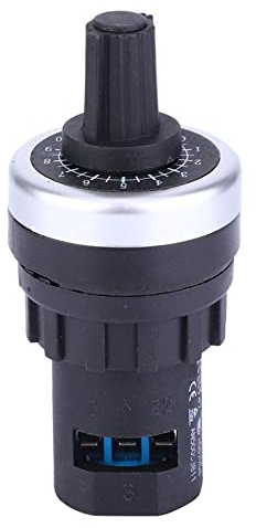 Oubit Potentiometer, LA42DWQ 5K Drehpotentiometer 22mm Wechselrichter Wandler Widerstand Drehzahlvariables Antriebs potentiometer Schalttafeleinbau variabler geschwindigkeit für Frequenzumrichter
