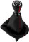DOMENICA 5 Gang Schaltknauf Schalthebel mit Schaltmanschette Kompatibel für Peugeot 207 307 308 607 608 Citroen C3 C4 C5 (Rot)