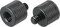 sourcing map 2 Pack Mikrofonständer Adapter M8 Buchse auf 1/4 Stecker Kamera Schraube Schwarz
