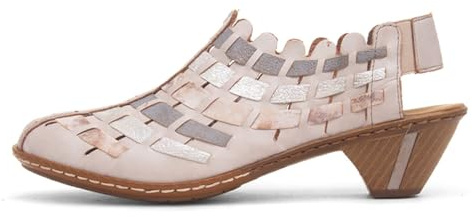 Rieker Sina 46778-62 Damen Pumps | Die Trekkingsandalen sind dank einem Klettverschluss in Nullkommanichts angezogen!