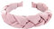axy Haarreif mit Geflochtener Stoff in Candy Colours - Wunderschön Damen Stirnband Haarschmuck Haarreifen HRZ2 (Altrosa)