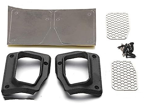 Levigo RC Metall dreidimensionale Flügelplatte Kühlergrill Abdeckung Schutz Kompatibel mit KM 1/8 Ford F-150 Raptor RC Auto Upgrades Teile