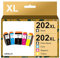 LOFBLAT 202 XL 202XL Druckerpatronen Multipack Ersatz für Epson 202 202XL patronen für Epson xp 6100 patronen für Epson Expression Premium XP-6000 XP-6005 XP-6100 XP-6105 XP6000 XP6005(5er-Pack)