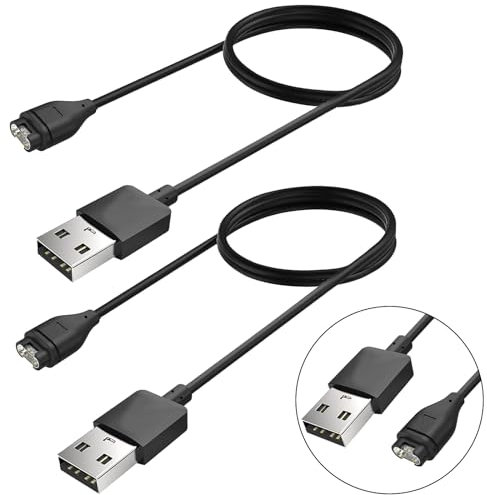 ZUOQIANG 2pcs Cable Cargador para Garmin Fenix 5/5S/5X/5XPlus/6/6X/6XPro/7/7S/7X,Vivoactive 3/3T/Vivoactive 4,Forerunner 45/45S/245/245M/935/945,Instinct,Venu etc