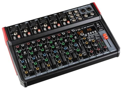 JB systems LIVE-10 8-Channel Mixer with Media Player