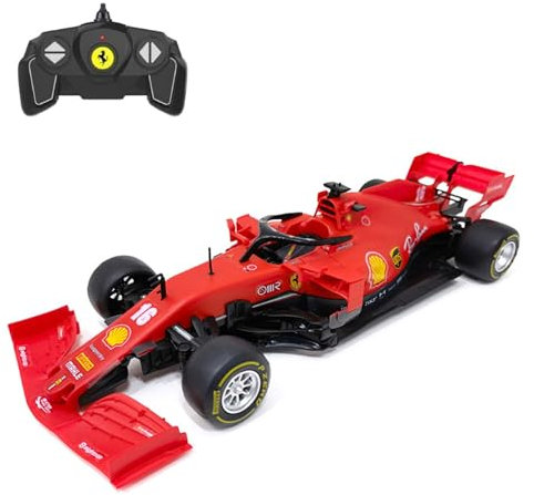 Ferrari SF 1000 RC Car Kit, 1/16 Scale - 65pc DIY Assembly Set with Remote, STEM Educational Toy for Ages 8+