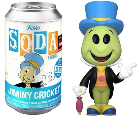 Funko Soda Vinyl: Disney - Jiminy Cricket Sealed Can with Chance at Chase (2024 Limited Edition Entertainment Expo Shared Exclusive)