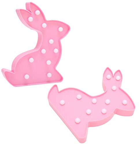 Veilleuse Décorative LED Veilleuse Créative LED Lapin Rose Veilleuse Chaude Bureau Lampe Décorative Enfants Veilleuse pour Veilleuses de Bureau