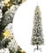 vidaXL Künstlicher Weihnachtsbaum mit Schnee 300 LEDs 210 cm, Weihnachtsbaum künstlich, Tannenbaum, künstlicher Tannenbaum, Weihnachtsbaum, Christbaum