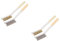 FRCOLOR 2sets Oven Cleaner Gas Stove Scrubber Grease Cleaner Heavy Duty Cooker Brush 2pcs*2