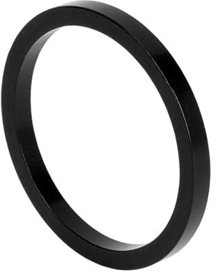 VekAuto Bike Headset Spacer, 3mm MTB Bicycle Headset Stem Fork Washer Universal for 1 1/8 Inch Front Stem Fork Threadless Aluminum Alloy Black