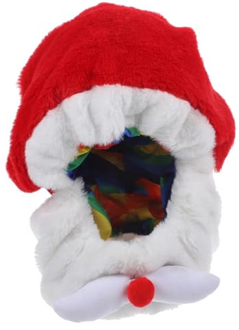 BUGUUYO Motorcycle Santa Claus Hat Lustige Weihnachtsmütze Für Motorradhelme Und Langlebig Für Festliche Fahrten Im Freien Helm