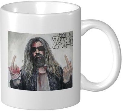 Rob Style - Taza de café con diseño de zombi, diseño de zombi, juego de tazas de cerámica para mujeres y hombres, adecuadas para la oficina y el hogar con asa