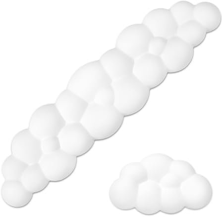 Handballenauflage Set für Tastatur und Maus, Keyboard Cloud Ergonomische Memory Foam Tastatur Handgelenkauflage mit Rutschfester Basis, Wrist Rest Mauspad für Computer, Laptop, Zuhause, Büro