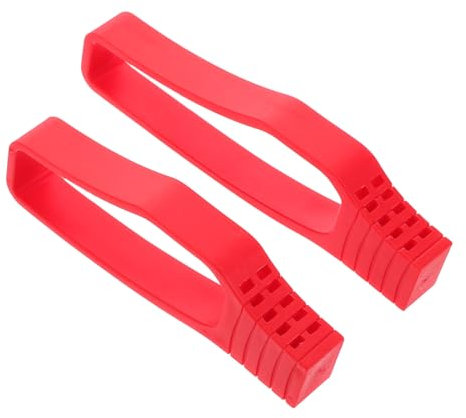 Toyvian 1 Paar Kettenschutz Fahrrad Kettenradabdeckung Kettenrad-kurbelgarnitur-Abdeckung Fahrradschlosskette Schutzvorrichtung Für Fahrrad-umwerfer Fahrradkettenstabilisator Rot Gummi