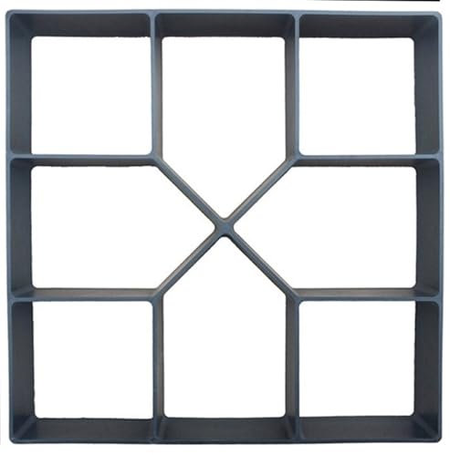 Pflasterform, manuell pflasternd, Zementziegel, Betonformen, DIY, Kunststoff, Wegmacherform, Gartenstein, Straßenform, Gartendekoration, DIY, Pflasterform, (Farbe: I 400 x 450 mm)(G 400x400mm)